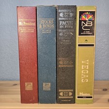 VTG 3M Bookshelf Game Lot of 4 ~ Stocks & Bonds Mr President Facts in Five Vegas picture