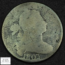1803 Small Date & Fraction S-263 Draped Bust Copper Large Cent 1C (Die Cud) picture