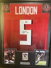 CUSTOM FRAMED MATTED JERSEY DISPLAY  PHOTOS CARD  LOGOS LQQK picture
