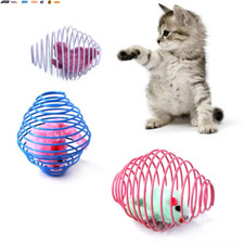 3Pcs Random Color Cat Spring Balls Stretchable Cat Springs Toys Interactive Toys picture