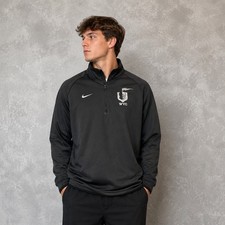 Nike Sweatshirt Mens Large Gray Dri-FIT WVC Knights Soccer Quarter Zip Pullover picture