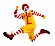  M Uncle Clown Cosplay Anime Costume Masquerade Party McDonald Clown Outfit Wig picture