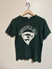 Vintage 70s Forest Green Russell Athletic Graphic Cotton T Shirt Size Large USA picture