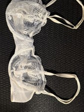 Andres Sarda New Lace Sheer Bra 36B. with A Few Rhinestones New picture