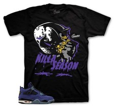 T-Shirt To Match AJ Retro 4 Imperial Purple AJ4 - Killa Season Sneaker Matching picture