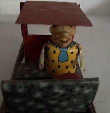 Fred Flintstone Flivver Car. Metal Toy. 1960's Hanna Barbara  picture