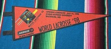 Vintage World Lacrosse 1998 Lacrosse Pennant John Hopkins University Rare picture