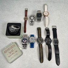 Fossil Watch Lot of 10 Womens Mens Vintage Modern Fashion Resell Parts Repair picture