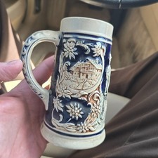 Antique German Marzi Remy Beer Stein Hunting Scene 5