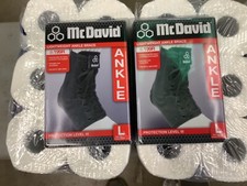 2-New McDavid UltraLight Weight Ankle Brace 199R Protection III Size Large L picture