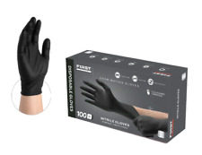 First Glove Black Disposable Nitrile Gloves 3 Mil Latex & Powder Free picture