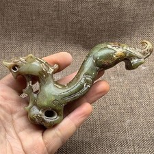 Vintage China Antique Handicrafts Hsiuyen Jade Dragon Statue Collection Ornament picture