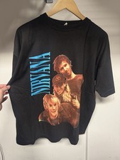 Vintage 1990s Nirvana band photo tee size xl very rare Kurt cobain picture