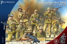 Perry Miniatures Afrikakorps 1941-1943 - GWW1 German Infantry Plastic Box WW2 picture