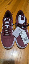 adidas VL Court 3.0 Burgundy/White Suede Lace-Up Sneaker Men's US 8.5 IF4457 picture