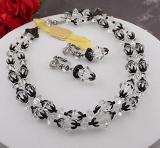 VTG Laguna Faceted Clear Crystal Black Capped 17