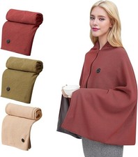 Portable Heated Blanket Shawl, Soft Zipper Electric Wearable Wrap,  Fast Heat picture