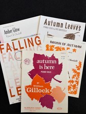 Fall Autumn Piano Solos Sheet Music | CHOOSE 1 OR MORE | Elementary to Intermed picture