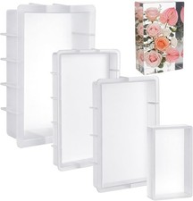 4 Pcs Large Rectangular Silicone Molds for Epoxy Resin, Deep Casting picture