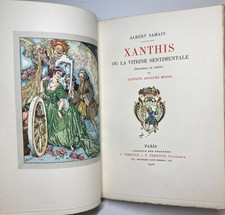 1920 Xanthis Samain Mossa Pochoir Signed René Kieffer Half Morocco Binding picture