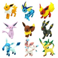 9pcs Eevee Evolution Action Figure Monster Collection Figurine No Box 2