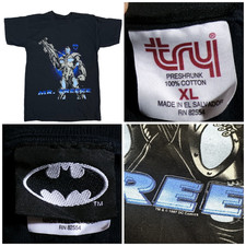 Vtg 97 Batman & Robin Mr. Freeze T-shirt XL DC Promo RARE Arnold Schwarzenegger picture