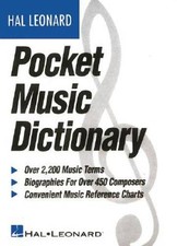 The Hal Leonard Pocket Music Dictionary - Paperback - VERY GOOD picture
