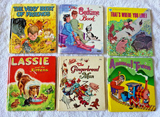 6 Vintage Whitman Tell-a-Tale Children’s Books 1952-1970 picture