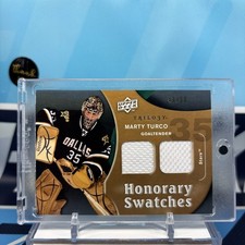 2009-10 UD Trilogy #HS-MT, MARTY TURCO SP 🔥🔥🔥 Cooper Hon. Swatches Jersey /50 picture