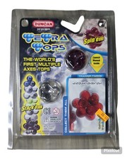 Duncan Tetra Tops Icosahedron & Tetrahedron Set Sealed Vintage Red Clear picture