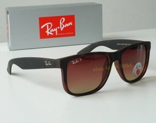 Ray-Ban Justin Classic Matte Havana/Brown Gradient Polarized 54 mm Sunglasses picture