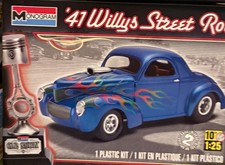 VINTAGE Monogram / REVELL 41 Willy’s PRO Street ROD 1:25 picture