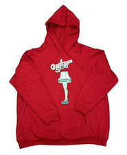 NWT Torrid A Christmas Story Leg Lamp Hoodie Sweatshirt Red Cozy Fleece Plus 3X picture