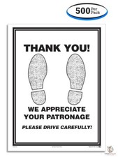 Footprint Paper Car Floor Mats (500 Per Box) picture
