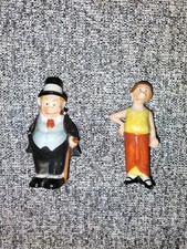 very rare Antique 1920's Maggie and Jiggs Salt and Pepper Porcelain Set  Germany picture