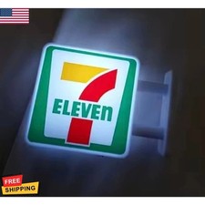 7-Eleven Miniature Light Sign Magnet Convenience Store Mini LED Sign New Japan picture