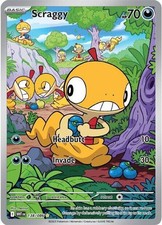 SCRAGGY 138/086 NM HOLO POKEMON NELNAL IR H0028-31 picture