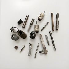 Vintage Machinist Tool Parts Lot Drill Chuck Punches Clamps Mixed Hardware picture