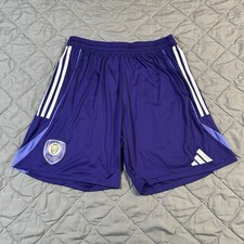 Adidas Orlando City SC Shorts Mens XL Purple MLS Soccer Lions Training Football picture