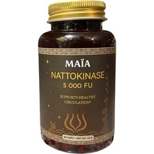 MAÏA Nattokinase 5000 FU 60 Caps Healthy Circulation Exp 12/2027 Sealed picture
