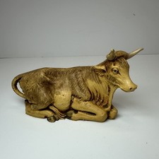 Vintage 1983 Fontanini Depose Italy Christmas Nativity Cow Ox Bull 27 picture