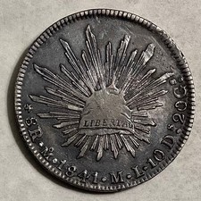 ~ 1841 Mo ML Mexico Silver 8 Reales picture