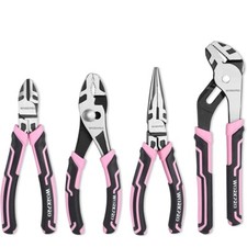 WORKPRO 4-Piece Pliers Set, Premium CR-V Construction Pliers Tool Sets Ergonomic picture
