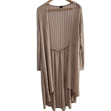 Libian Women's Sheer Open Front Minimalist Cardigan/CoverUp Size 1X picture