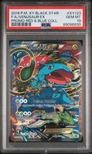 2016 POKEMON XY BLACK STAR PROMO #XY123 FULL ART/VENUSAUR EX PSA 10 picture
