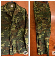 1960s Vietnam War-era USMC ERDL camouflage tropical jungle jacket/pants set picture