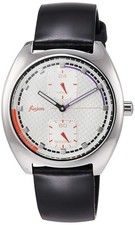 SEIKO ALBA fusion AFSK405 Quartz Black Leather 37mm Unused Japan picture