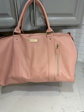 Luhxe Travel Bag 2.0 Rose Pink Vegan Leather Convertible Garment Duffel Weekende picture