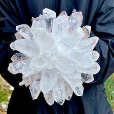 3.8LB New Find white Phantom Quartz Crystal Cluster Mineral Specimen Healing picture