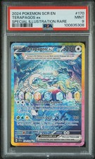 2024 Pokemon Stellar Crown Terapagos EX #170 Special Illustration Rare PSA 9 picture
